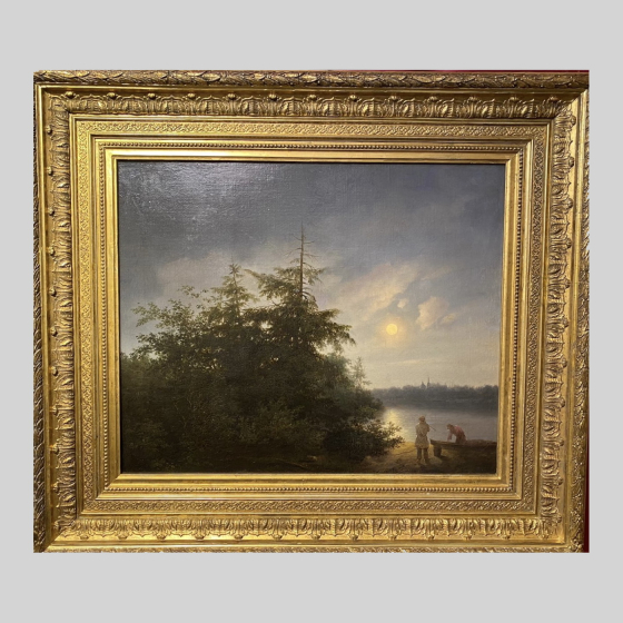 Иванов И.А., "Озеро при лунном освещении", 1845 г. Иванов И.А., "Озеро при лунном освещении", 1845 г.
